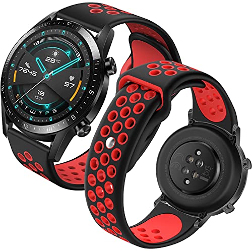 Th-some Compatible con Huawei Watch GT 3 46mm, 22mm Silicona Reemplazar Correa para Huawei Watch GT/GT 2 46mm/GT 2 Pro/GT 2e,...