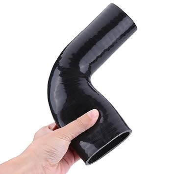 1496238, Silicone Rubber Turbine Boost Pipe Intercooler Hose 0.2in Thick Aging Resistant 9.45in Long for Car