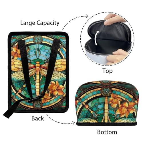 Image of DISNIMO Dragonfly Car Trash Can Easy-to-Install Car Accessory Interior, Leak-Proof Car Garbage Can Bin Organizer Storage Bag for The Back Seat of Any Cars, Sedans, SUVs & Trucks