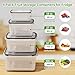 4 PCS Fruit Storage Containers for Fridge, Produce Containers for Fridge with Removable Colander, All-In-One Fruit Washing Bowl with Strainer Microwave/Dishwasher Safe for Salad Berry Lettuce Keeper
