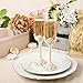 Fashioncraft Vintage Champagne Glasses Baroque Design Antique Ivory Set of Toasting Flutes, One Size,