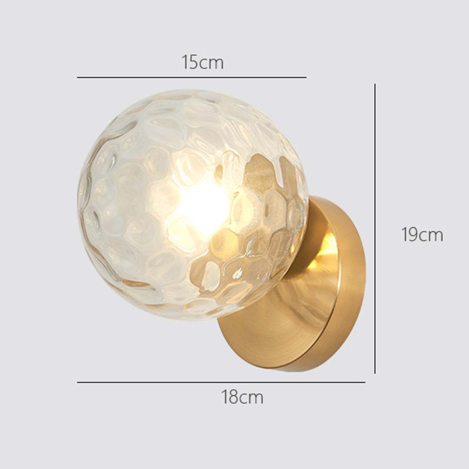 Aplique de Pared LED, Estilo Nórdico, para Dormitorio, Sala de Estar de Pared de Cristal, Iluminación Interior con Interruptor de Cadena para, Estilo b, Individual