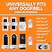 Baby Sleeping Don‘t Knock or Ring Doorbell，Rotatable No Soliciting Doorbell Cover. Metal sign for front door/house/Home. Great gift for moms with sleeping babies，Easy to install.，Very effective. (Silver)