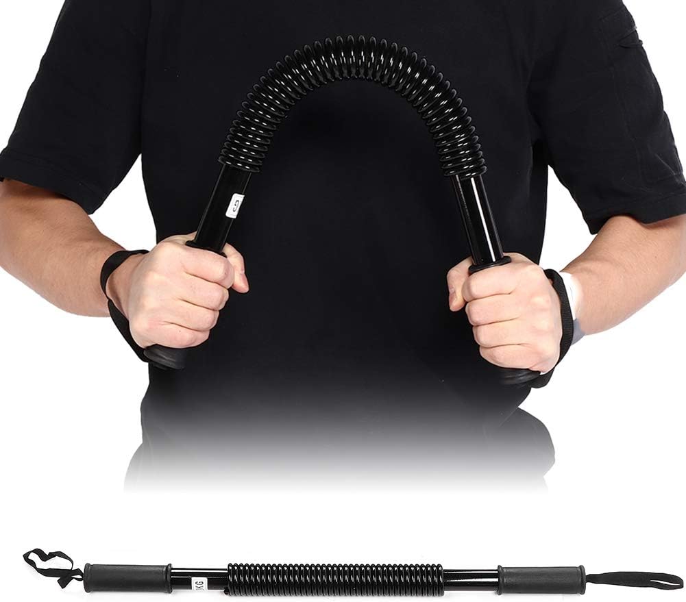 Ymiko Forearm Strength Exerciser Spring Muscle Trainer Chest Expander for Gym Fitness Equipment (Black #14)