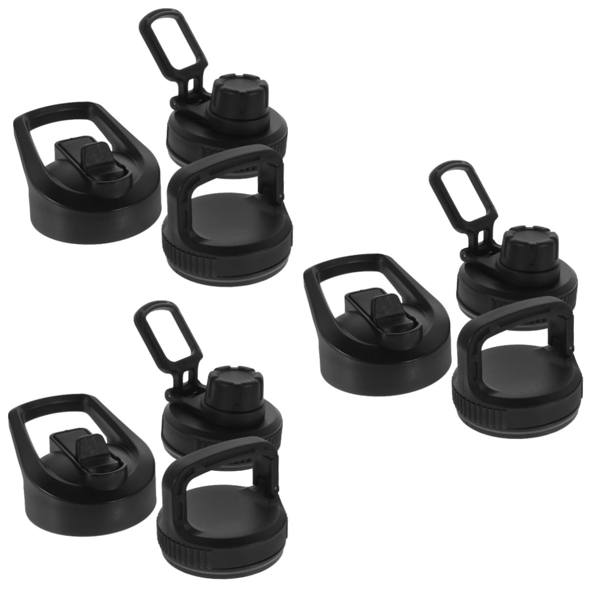 Yardwe Sport-wasserflaschenverschluss Becherabdeckung Tassenabdeckungen Entzückender Becherdeckel Deckel Für Becher Becherdeckel Für Den Haushalt Kaffeetassendeckel Plastik Black