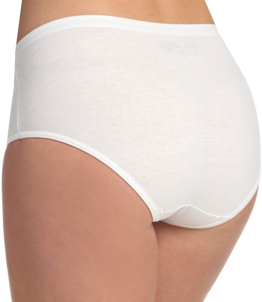 Fruit of the Loom womens Fruit Loom Women's Comfort Covered Cotton Panties - White briefs underwear, Cotton White (3 Pack), US - Image 3