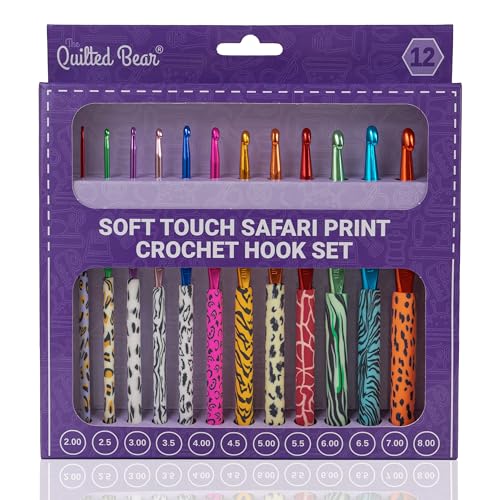 The Quilted Bear Safari Crochet Hook Set - 12...