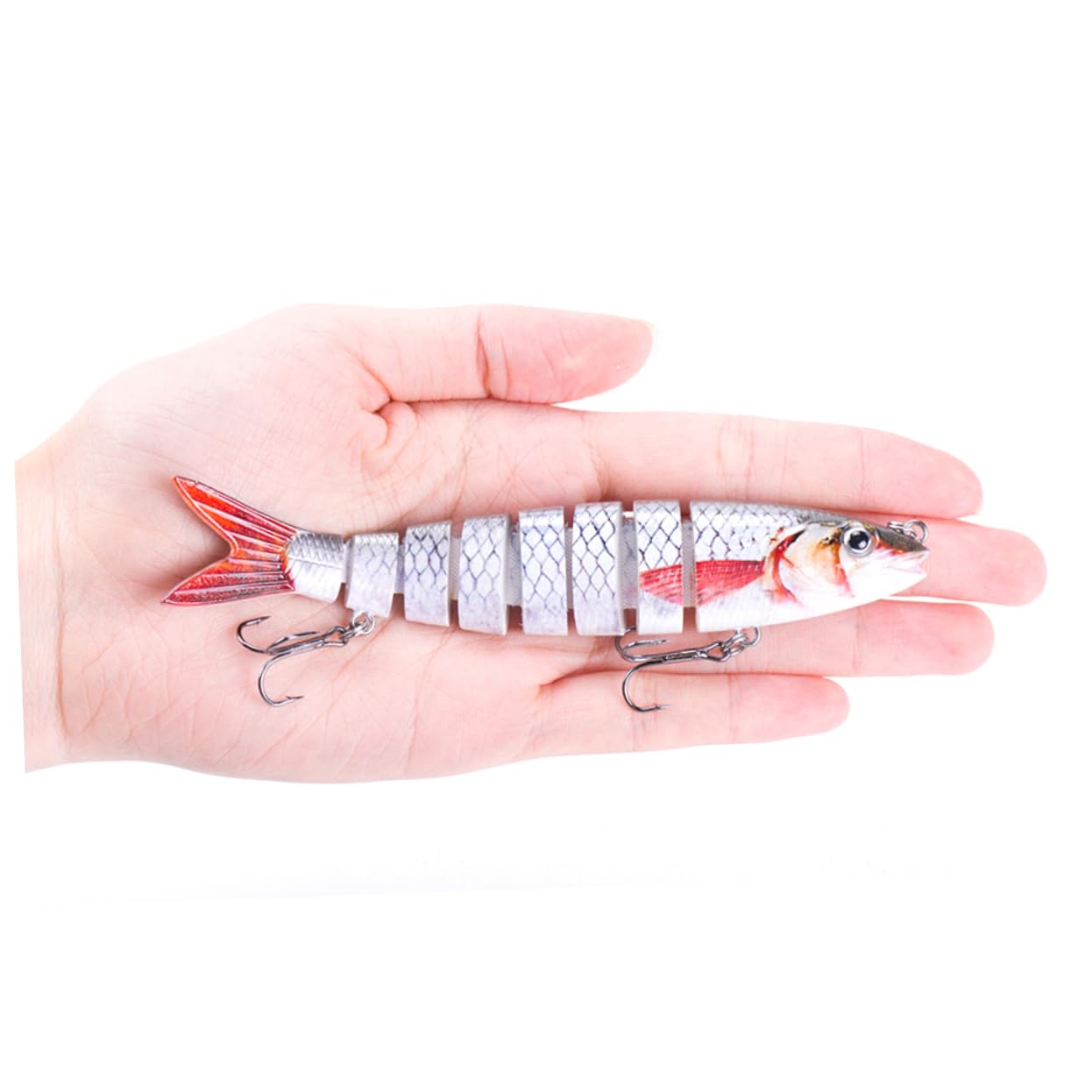 Milisten 3pièces Leurre De Multi-séquence Flottant Plastique Appâts Artificiels Réalistes pour Mer Profonde Conception De Poisson Vividement Détails