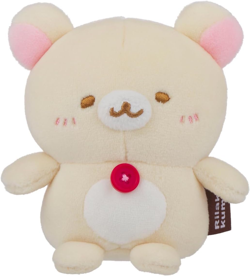 Original Rilakkuma Honyagurumi Series Sitting Mochi Plush - 4" Korilakkuma