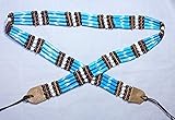  Indianer GÜRTEL 85-90 cm. plus Bänder TÜRKIS Bone Hairpipes echte Knochenröhrchen Knochengürtel Perlen