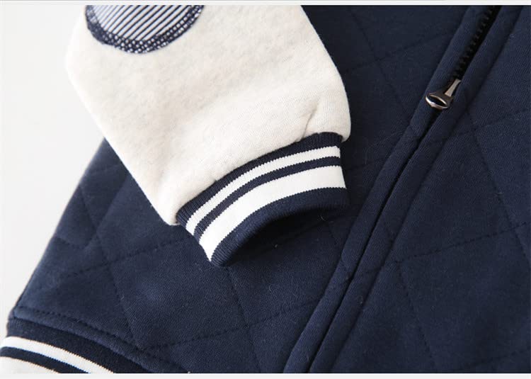 Meufam Toddler Kids Fashion Color Block Baseball Jacket Lightweight Bomber Jacket Coats Varsity Long Sleeve Zip Up Outwear 7