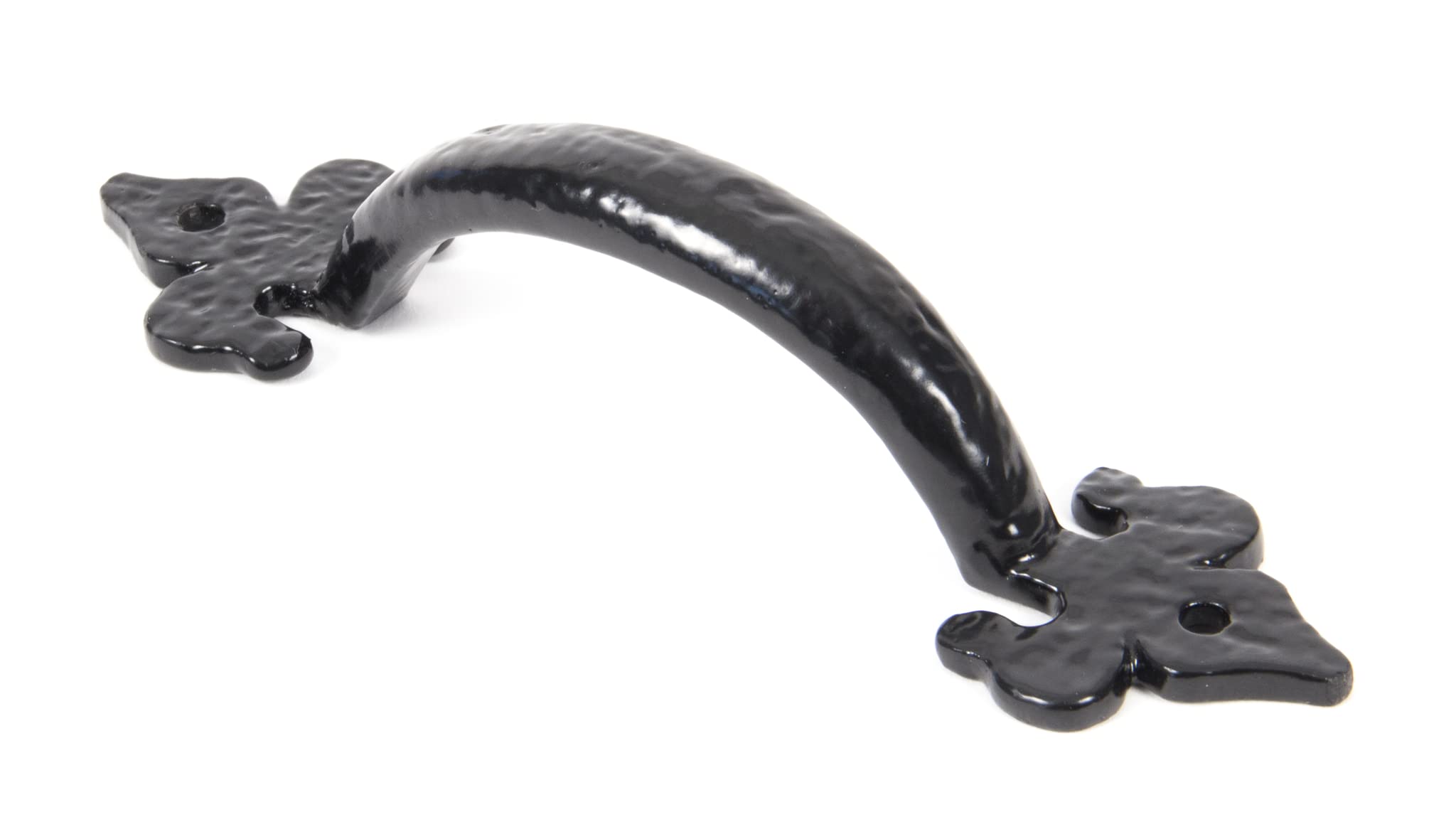 From the Anvil Black Cast 6 Inch Fleur De LYS Pull Handle