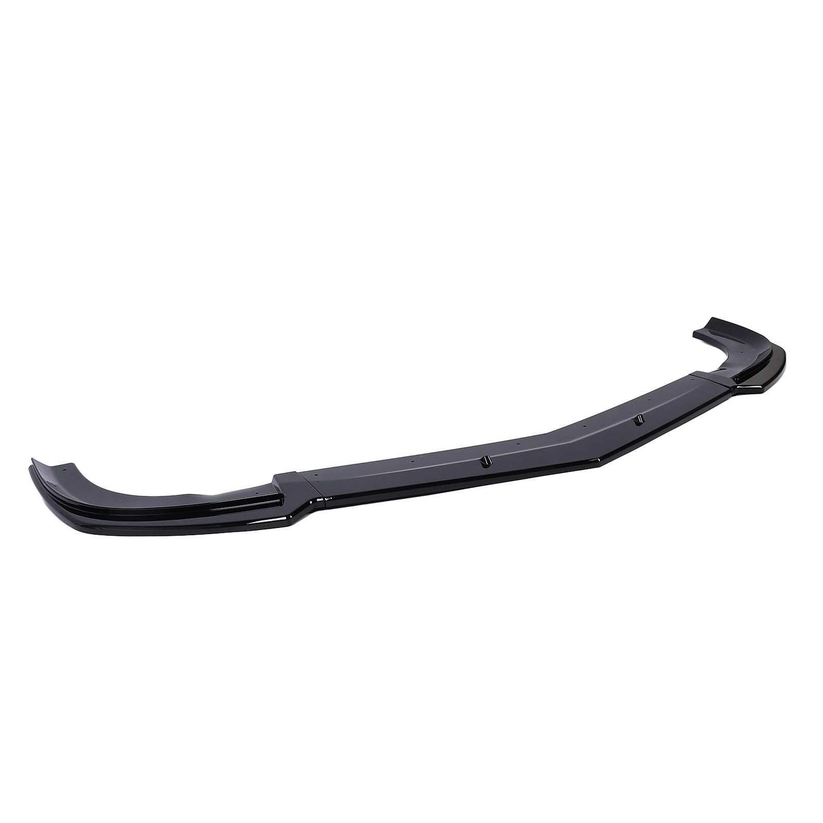 3 szt. Spoiler przedniego zderzaka o wysokiej wytrzymałości ABS Body Kit Splitter poprawia aerodynamikę dla klasy C W204 Facelift AMG C63 2011 2014 (błyszczący czarny)