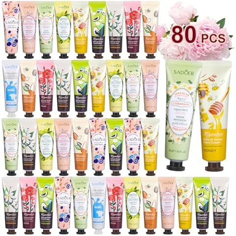 KIYTARBOO 80 Pack Hand Cream Set Cover