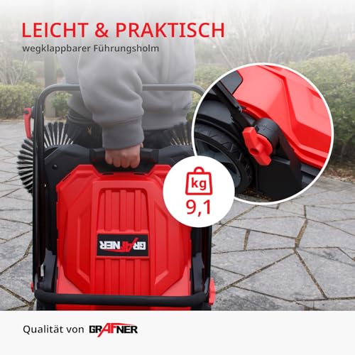 Balayeuse manuelle Grafner avec bac 20L et largeur 650 mm - 4