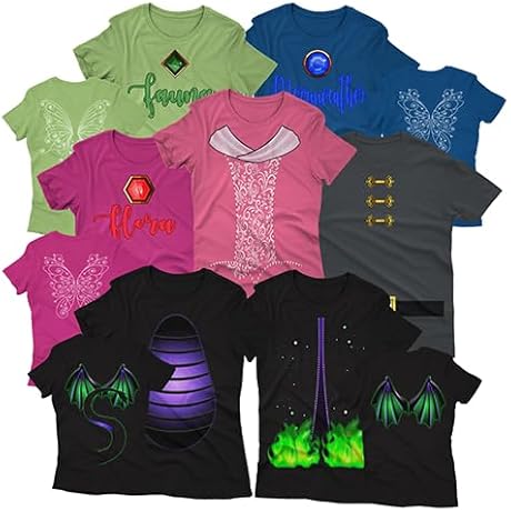 Aurora Philip Flora Fauna Merryweather and More Inspired Costume Shirt