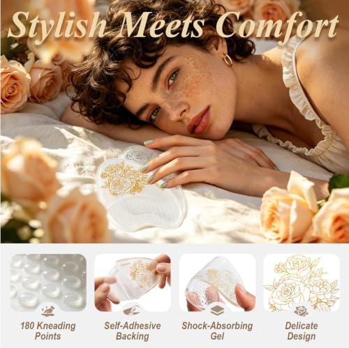 Metatarsal Pads for Women: Ball of Foot Cushions for High Heels, Soft Gel Forefoot Inserts Relieve Ball of Foot Pain, Stop Feet Sliding Forward, Non Slip Shoe Pads for Heels Sandals Pumps — view 2