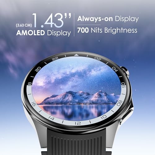 Add Pebble Gravity Smartwatch 1.43-inch AMOLED Black - Image 4