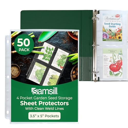 Samsill 50 Stück Klarsichtfolien Karten- & Fotohüllen