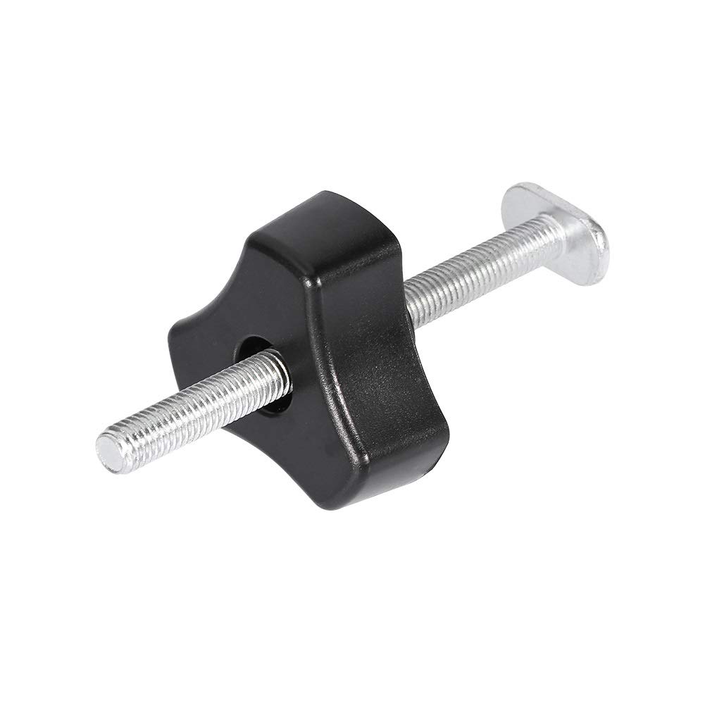 Samfox T Track Clamp Juego de collares de fijación de acción rápida de metal para T-Slot T-Track Woodworking (juego completo)