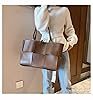 YiLang Shoulder Bag Women Fashion Pu Woven Shoulder Bag Large Capacity Tote Bag-Black,39 * 14 * 26 Cm #4