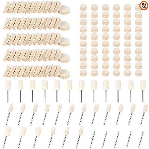 Woohoe 200 Pz Ruota Di Lucidatura Lucidatura A Cupola In Cotone Feltro Di Lana Lucidatura Per