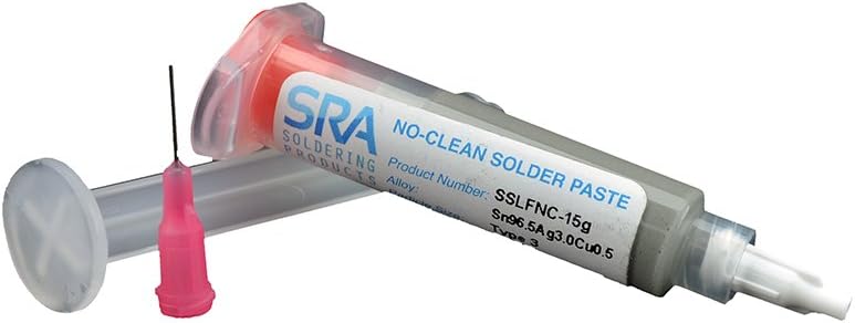 SRA SAC 305 Lead Free Solder Paste T3-15 Grams in a 5cc Syringe