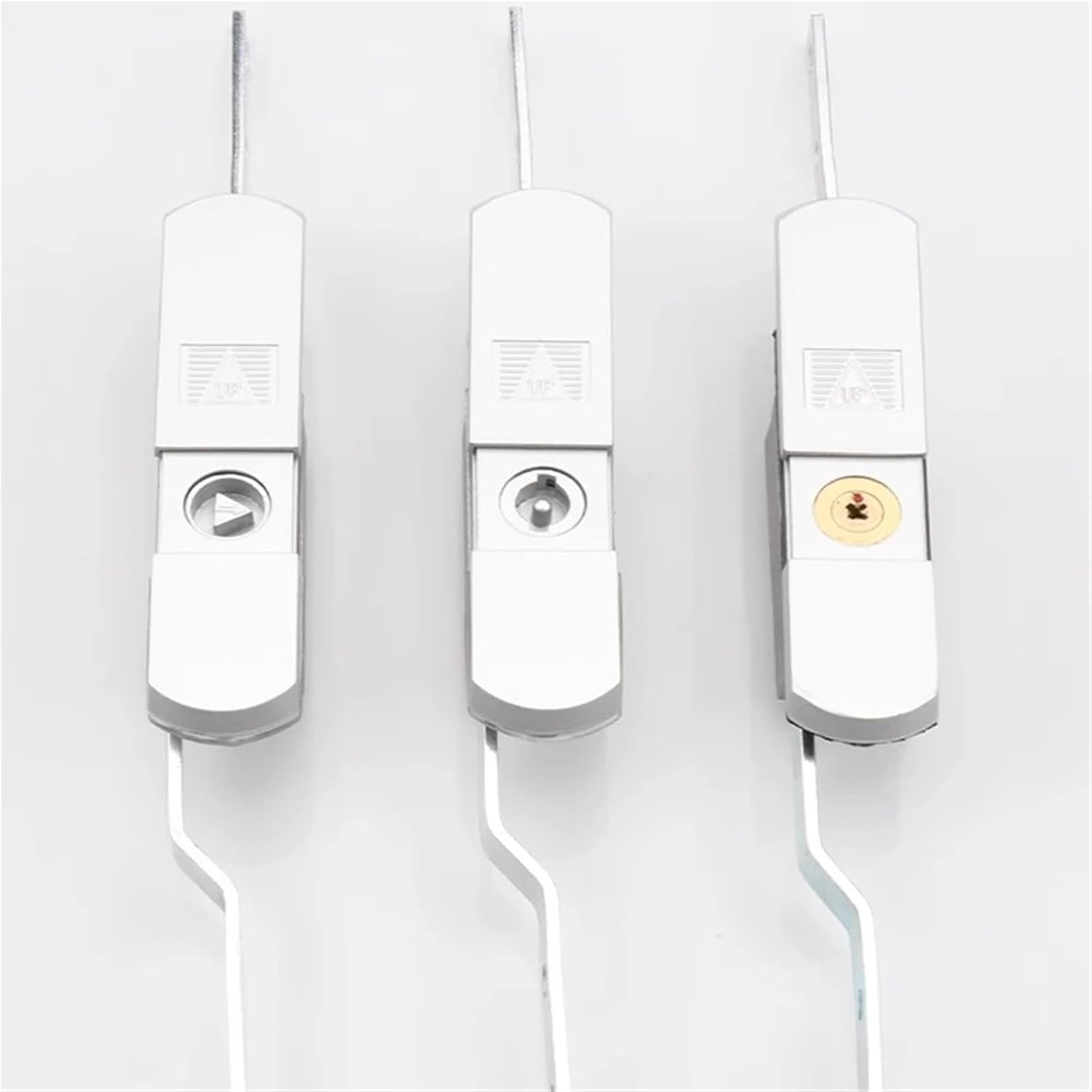 MS820 Connecting Rod Locking Cabinet Locking Cabinet Chassis Locking Cabinet Locking Triangle Cross Copper Core Lock 1Pcs(Gold 4pcs)