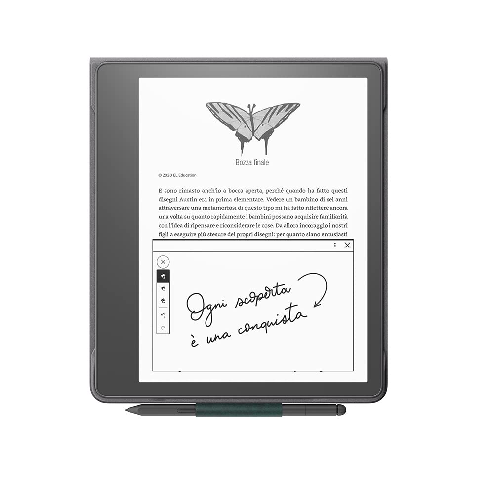 Custodia in pelle per Amazon Kindle Scribe di prima qualità, con copertina pieghevole e aggancio magnetico | Compatibile solo con Kindle Scribe | design leggero e sottile | Verde