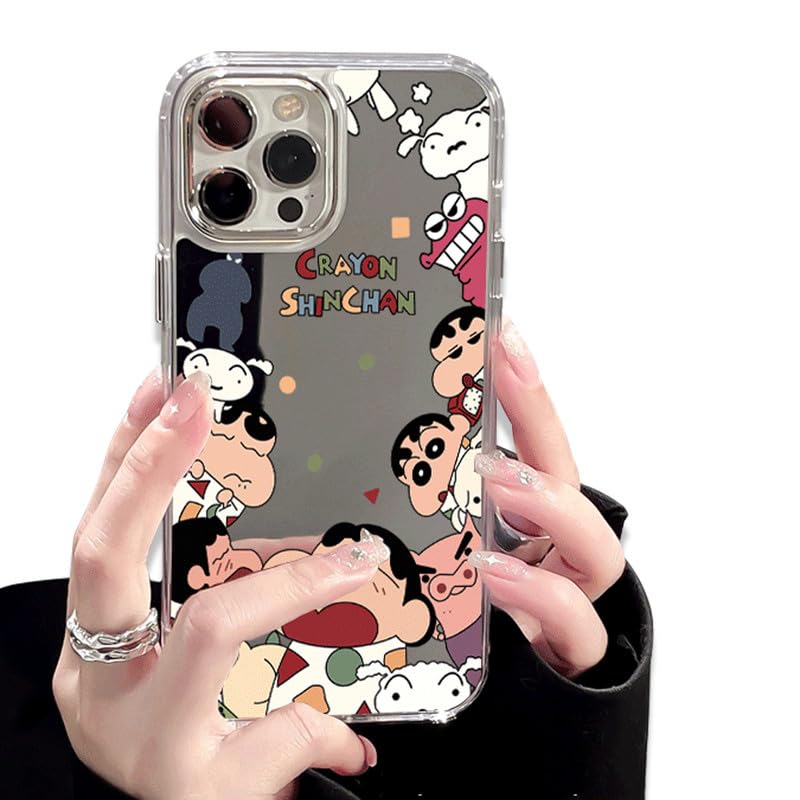 Amazon.co.jp: iphone 16 用 ケース クレヨンしんちゃん 鏡