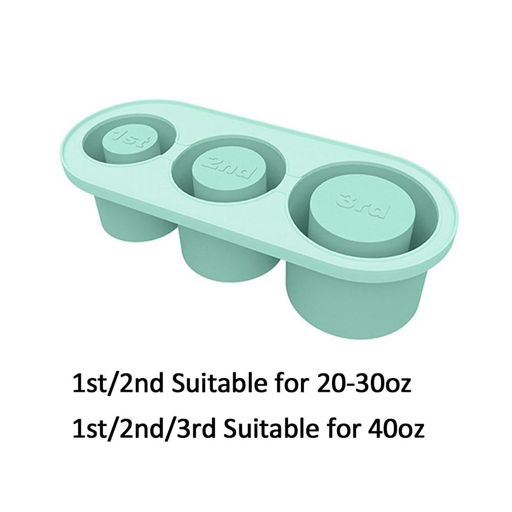 DAKLUNAR Stanley Cup Ice Mold, Brun Bac à Glaçons En Silicone Pour Tasse Stanley, Bacs à