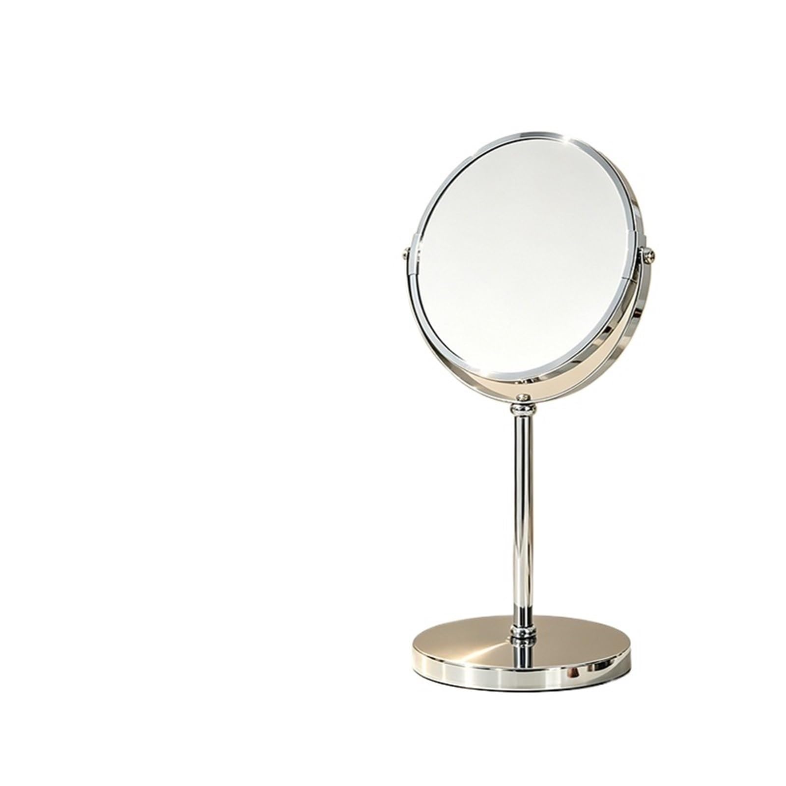 FPJQOBJC Mirror Round Metal Desktop Makeup Mirror
