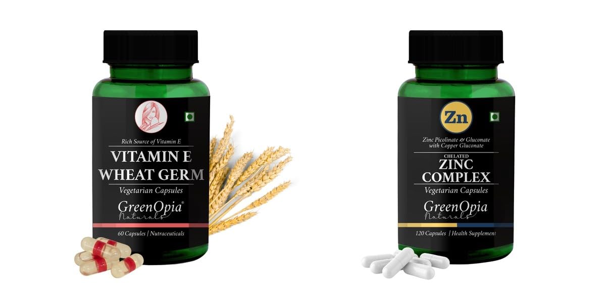 Vitamin E Wheat Germ Oil Zinc Complex Wellness Daily Vitality 60 CAPSULES-image-40