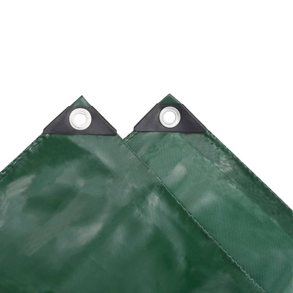 vidaXL Telone 650 g/m² 2x3 m Verde PVC Telo Protezione Copertura Protettiva