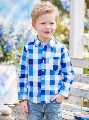 Image of Boys Hawaiian Button Down Shirt, Pure Combed Cotton Short Sleeve Size 3-15Y | Pure Combed Cotton, Smooth 60s yarn, Tagless Label, Pilling-Resistant, Shrink-Resistant, Fade-Resistant, Machine Washable