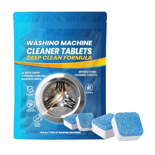 Mnozreo Waschmaschinenreiniger Tabs,Wasserenthärter gegen...