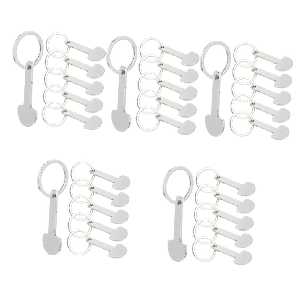Ciieeo 30piezas Llaveros De Carrito De Compras Tokens Portátiles Aleación De Zinc Accesorios Para Carritos Llaveros Decorativos y Funcionales Diseño Creativo y Práctico
