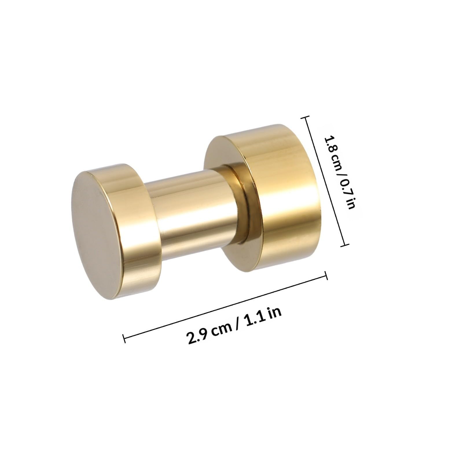 Abaodam Gancho de Pared de Latón Dorado para Baño, Práctico y Resistente, Diseño Simple y Elegante, Paquete de 5 Piezas para Colgar Toallas y Ropa