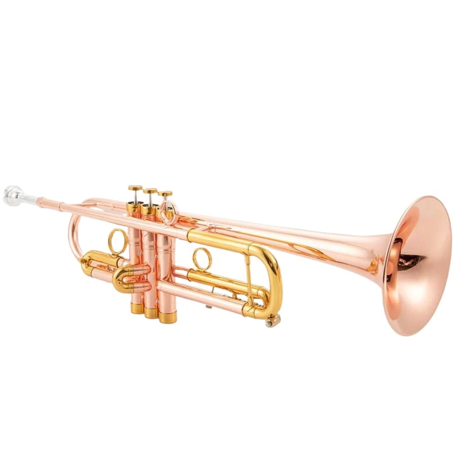 Standard Trąbka Trąbka Z Różowego Złota Miedź Vintage Klucz B Akcesoria Do Trąbki Profesjonalny Instrument Muzyczny Trąbka Dla Początkujących