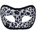 Adult or Child's Costume Accessory Snow Leopard Domino Eye Mask