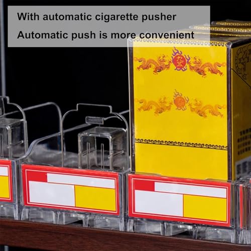 Présentoir à cigarettes avec poussoir pour un rangement fluide