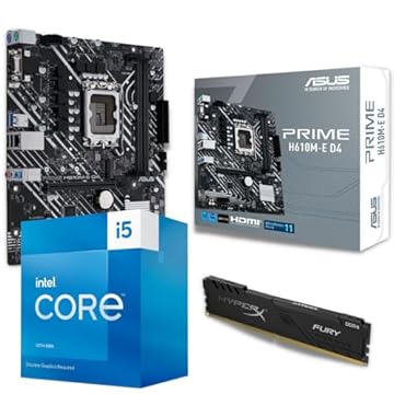 Kit Intel 13ª Geração I5 13400f + Asus H610 + 16gb Ddr4