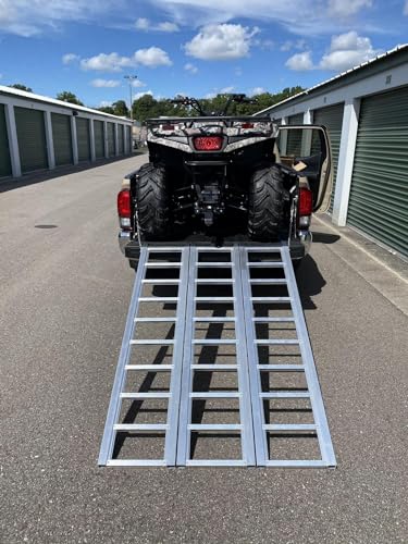 Rampa de carga de aluminio plegable tri-fold 1500 lb miniatura 1