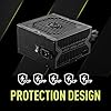 MSI MAG A750BE, Semi-Modular Compact 750W ATX Power Supply, 80+ Bronze, Low-Noise Fan, Active PFC Design,