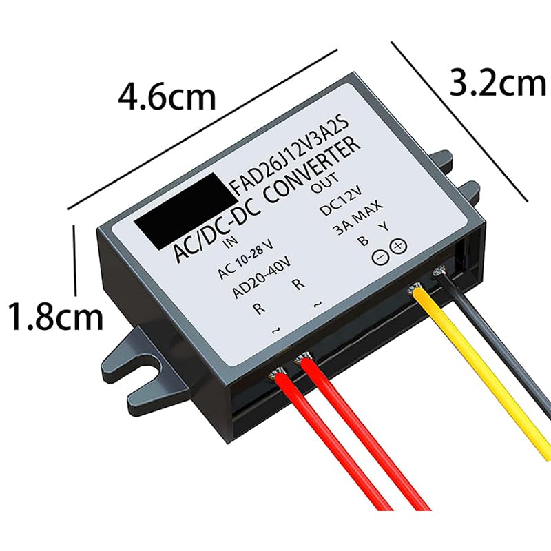 Convertitore AC-DC 10-28V A 12V 5A - Alimentatore Per Schermi Auto E Telecamere, Impermeabile IP67 - Foto 7