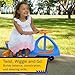 Wiggle Car - Ride on Toy for Ages 3 and Up - Toddler Ride on Toys with no Batteries, Gears, or Pedals Just Twist, Wiggle, and Go by Lil’ Rider ( Blue and Orange)