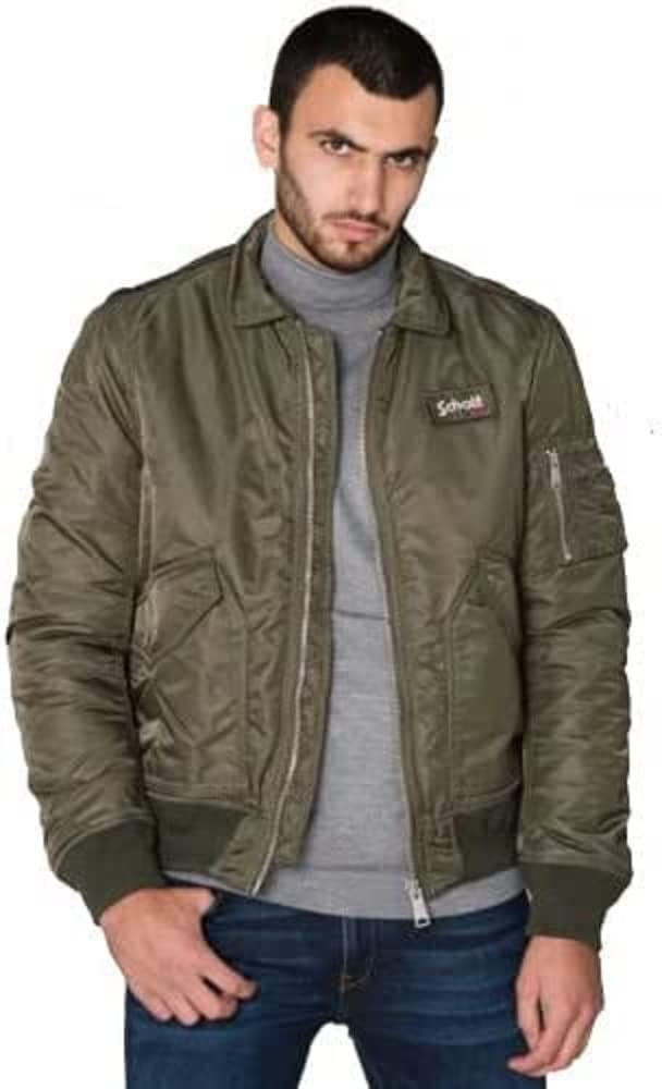 Schott NYC Men's 210100 Jacket Not Applicable, Sage Khaki, Medium