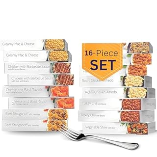 HMR Entrees Meals 16-Pack Variety | Low Calorie Premade Microwave Meals for Weight Loss | Ready to Eat Dinner | Includes Mac & Cheese, Beef Stroganoff, Turkey Chili, Chicken Alfredo & More