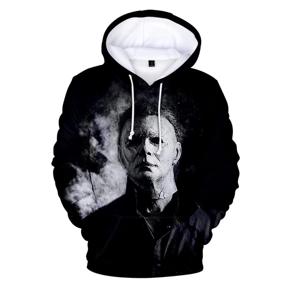 Sweat à capuche en polaire pour cosplay de film d'horreur