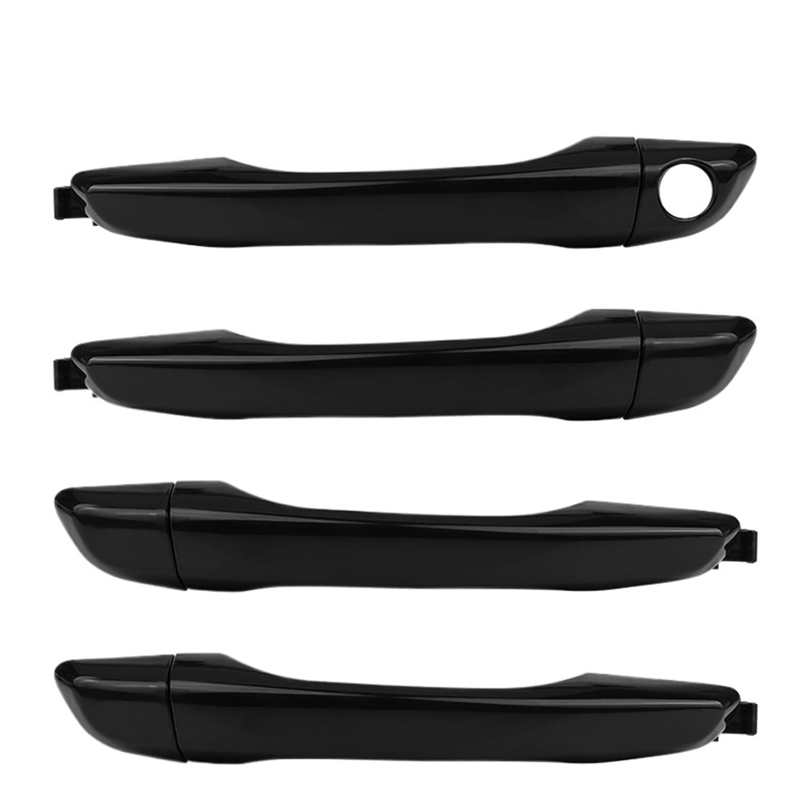 Qjahxkf 4 Piece Front Rear Replacement Exterior Door Handles Car Exterior Front Rear Door Handle 82652-F2040 82651-F2010 82652-F2010 82651-F2010 For Hyundai For Elantra 2017 2018 2019 2020 Outer Handle(4 Piece Front Rear)